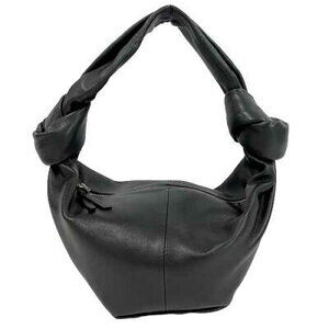 BOTTEGA VENETA Double Knot Handbag Black Leather